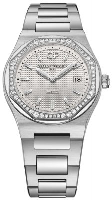 Buy this new Girard Perregaux Laureato Quartz 34mm 80189d11a131-11a ladies watch for the discount price of £9,328.00. UK Retailer.
