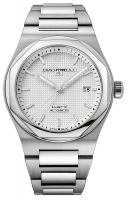 Buy this new Girard Perregaux Laureato Heritage Automatic 41mm 81000-11-131-11a mens watch for the discount price of £9,350.00. UK Retailer.