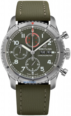 Buy this new Breitling Aviator 8 Chronograph 43 Curtiss Warhawk a133161a1L1x1 mens watch for the discount price of £4,185.00. UK Retailer.