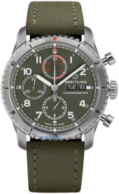 Buy this new Breitling Aviator 8 Chronograph 43 Curtiss Warhawk a133161a1L1x2 mens watch for the discount price of £4,356.00. UK Retailer.