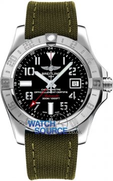Buy this new Breitling Avenger II GMT a3239011/bc34/106w mens watch for the discount price of £2,584.00. UK Retailer.