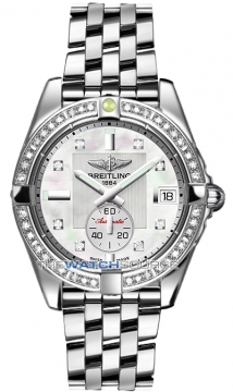 Buy this new Breitling Galactic 36 Automatic a3733053/a717-ss midsize watch for the discount price of £6,987.00. UK Retailer.