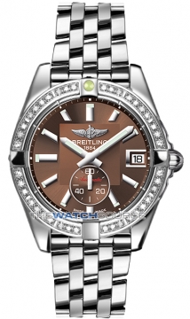 Buy this new Breitling Galactic 36 Automatic a3733053/q582-ss midsize watch for the discount price of £6,349.00. UK Retailer.