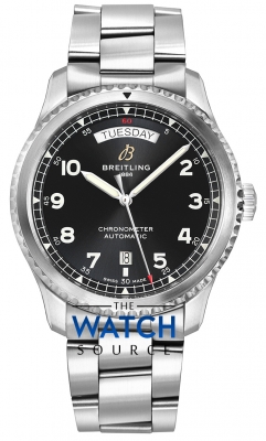 Buy this new Breitling Aviator 8 Automatic Day Date 41 a45330101b1a1 mens watch for the discount price of £3,375.00. UK Retailer.