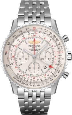 Buy this new Breitling Navitimer 1 B04 Chronograph GMT 48 ab0441211g1a1 mens watch for the discount price of £6,553.50. UK Retailer.