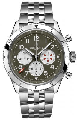 Buy this new Breitling Super AVI B04 Chronograph GMT 46mm ab04452a1L1a1 mens watch for the discount price of £8,415.00. UK Retailer.