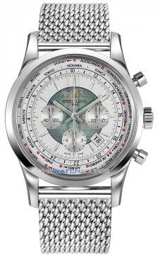 Buy this new Breitling Transocean Chronograph Unitime ab0510u0/a732-ss mens watch for the discount price of £7,216.00. UK Retailer.