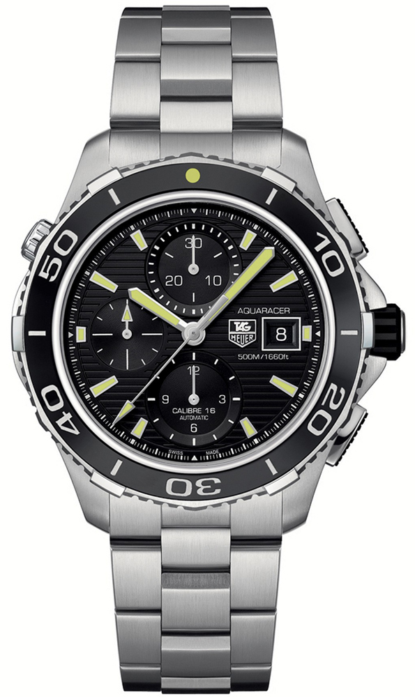 Buy this new Tag Heuer Aquaracer Automatic Chronograph 500M cak2111.ba0833 mens watch for the discount price of 2 747.00. UK Retailer