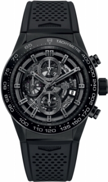 Buy this new Tag Heuer Carrera Caliber Heuer 01 Skeleton 45mm car2a90.ft6071 mens watch for the discount price of £4,377.00. UK Retailer.