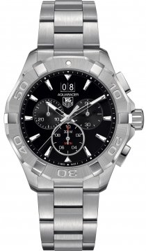 Buy this new Tag Heuer Aquaracer Quartz Chronograph cay1110.ba0927 mens watch for the discount price of £1,525.00. UK Retailer.