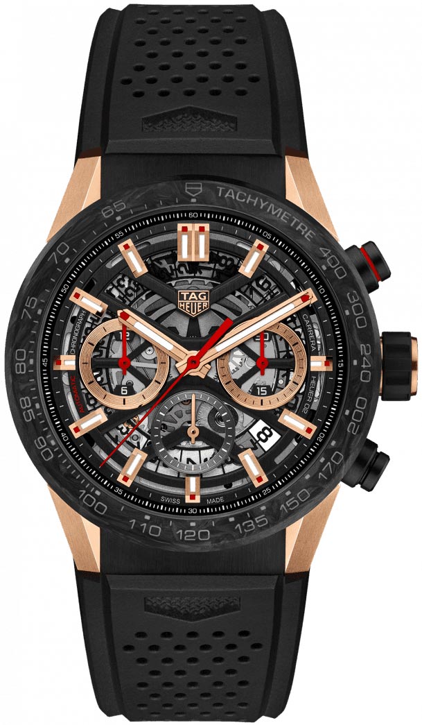 Buy this new Tag Heuer Carrera Calibre Heuer 02 43mm cbg2052.ft6143 mens watch for the discount price of 7 225.00. UK Retailer