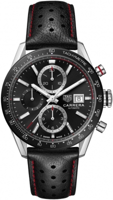 Buy this new Tag Heuer Carrera Calibre 16 Chronograph 41mm cbm2110.fc6454 mens watch for the discount price of £3,145.00. UK Retailer.