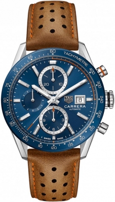 Buy this new Tag Heuer Carrera Calibre 16 Chronograph 41mm cbm2112.fc6455 mens watch for the discount price of £3,145.00. UK Retailer.