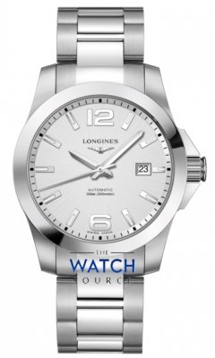 Buy this new Longines Conquest Automatic 41mm L3.777.4.76.6 mens watch for the discount price of £1,125.00. UK Retailer.