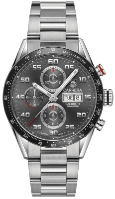 Buy this new Tag Heuer Carrera Day Date Automatic Chronograph 43mm cv2a1u.ba0738 mens watch for the discount price of £3,645.00. UK Retailer.