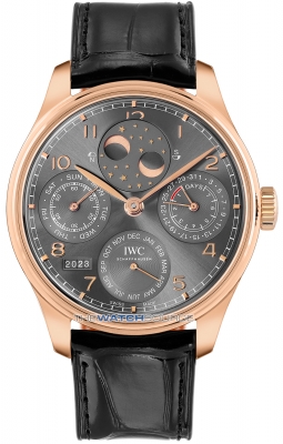 Buy this new IWC Portugieser Perpetual Calendar Perpetual Double Moonphase iw503404 mens watch for the discount price of £35,100.00. UK Retailer.
