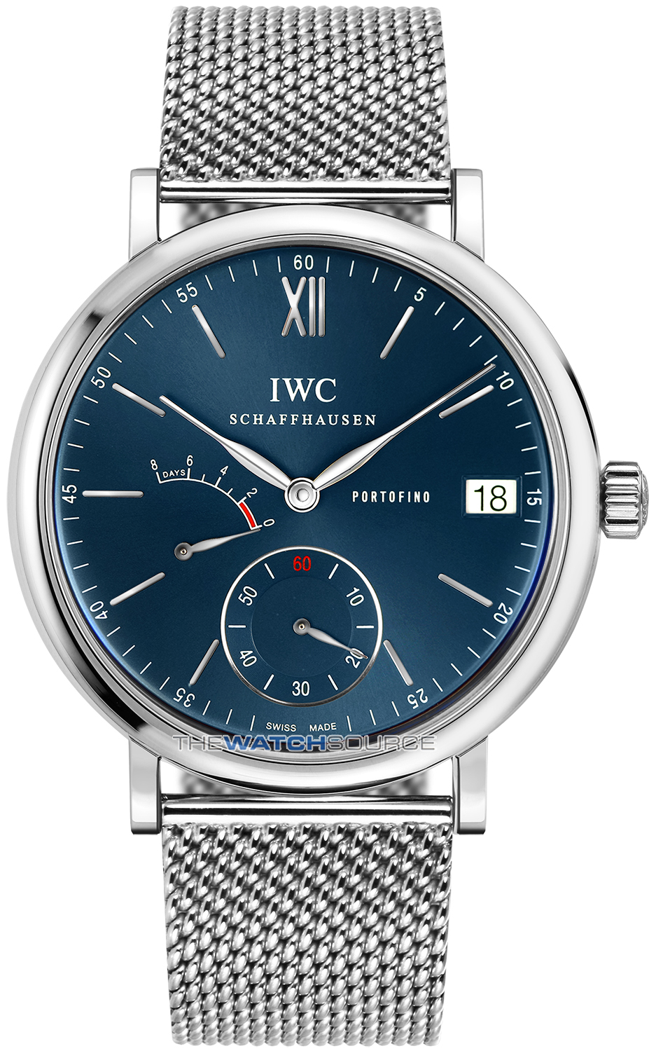 Buy this new IWC Portofino Hand Wound Eight Days 45mm iw510116 mens watch  for the discount price of £8,235.00. UK Retailer.