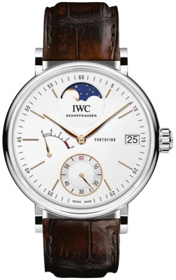 Buy this new IWC Portofino Hand Wound Moonphase Eight Days 45mm iw516401 mens watch for the discount price of £10,710.00. UK Retailer.