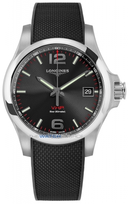 Buy this new Longines Conquest V.H.P. 41mm L3.716.4.56.9 mens watch for the discount price of £900.00. UK Retailer.