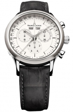 Buy this new Maurice Lacroix Les Classiques Quartz Chronograph lc1008-ss001-130 mens watch for the discount price of £805.00. UK Retailer.