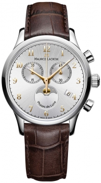 Buy this new Maurice Lacroix Les Classiques Phase de Lune Chrono Ladies lc1087-ss001-121-1 ladies watch for the discount price of £560.00. UK Retailer.