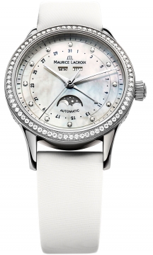 Buy this new Maurice Lacroix Les Classiques Phase de Lune Automatic lc6057-sd501-17e ladies watch for the discount price of £3,820.00. UK Retailer.