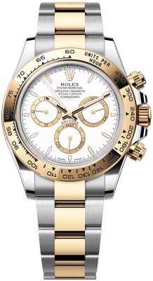 Rolex Cosmograph Daytona Steel and Gold 126503 White watch
