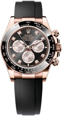 Rolex Cosmograph Daytona Everose Gold 126515LN Bright Black Sundust Diamond watch