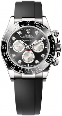 Rolex Cosmograph Daytona White Gold 126519LN Bright Black Steel Diamond watch