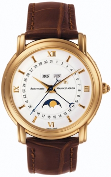 Buy this new Maurice Lacroix Masterpiece Phase de Lune mp6427-yg101-19e mens watch for the discount price of £6,075.00. UK Retailer.