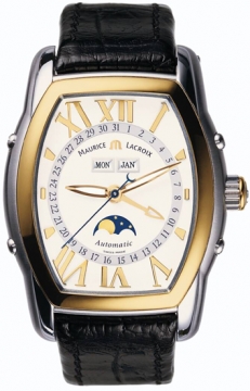 Buy this new Maurice Lacroix Masterpiece Phase de Lune Tonneau mp6439-ys101-11e mens watch for the discount price of £3,840.00. UK Retailer.