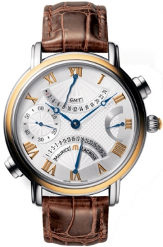 Buy this new Maurice Lacroix Masterpiece Double Retrograde Manual Wind mp7018-ps101-110 mens watch for the discount price of £6,160.00. UK Retailer.