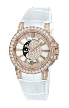 Buy this new Harry Winston Ocean Lady Moon Phase 36mm oceqmp36rr008 ladies watch for the discount price of £29,568.00. UK Retailer.