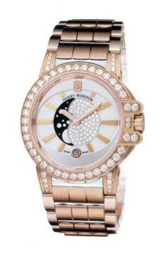 Buy this new Harry Winston Ocean Lady Moon Phase 36mm oceqmp36rr010 ladies watch for the discount price of £36,432.00. UK Retailer.