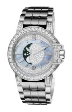 Buy this new Harry Winston Ocean Lady Moon Phase 36mm oceqmp36ww007 ladies watch for the discount price of £44,000.00. UK Retailer.