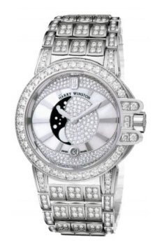 Harry Winston Ocean Lady Moon Phase 36mm oceqmp36ww019 watch