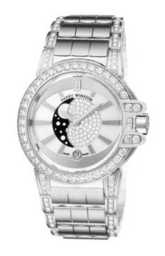 Buy this new Harry Winston Ocean Lady Moon Phase 36mm oceqmp36ww021 ladies watch for the discount price of £54,560.00. UK Retailer.