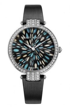 Buy this new Harry Winston Premier Feathers Ladies Quartz 36mm prnqhm36ww011 ladies watch for the discount price of £41,272.00. UK Retailer.