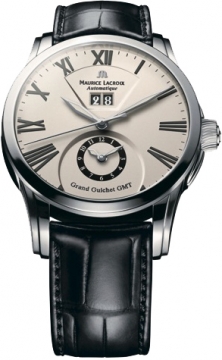 Buy this new Maurice Lacroix Pontos Grand Guichet GMT pt6098-ss001-110 mens watch for the discount price of £1,865.00. UK Retailer.
