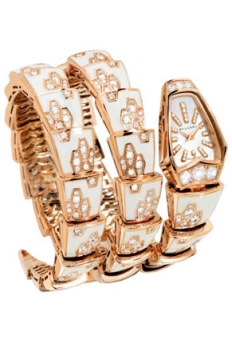 Buy this new Bulgari Serpenti Jewelery Scaglie 26mm  spp26wgd1gwld1.2t ladies watch for the discount price of £51,850.00. UK Retailer.