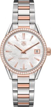 Buy this new Tag Heuer Carrera Quartz war1353.bd0779 ladies watch for the discount price of £4,455.00. UK Retailer.