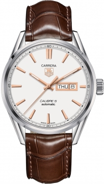 Buy this new Tag Heuer Carrera Caliber 5 Day Date 41mm war201d.fc6291 mens watch for the discount price of £2,250.00. UK Retailer.