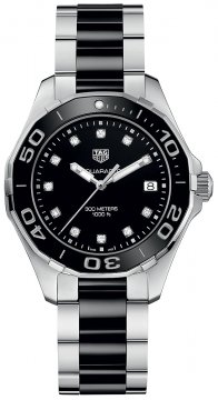 Buy this new Tag Heuer Aquaracer Quartz Ladies 35mm way131c.ba0913 ladies watch for the discount price of £1,485.00. UK Retailer.