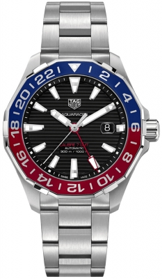 Buy this new Tag Heuer Aquaracer Automatic GMT 43mm way201f.ba0927 mens watch for the discount price of £2,380.00. UK Retailer.