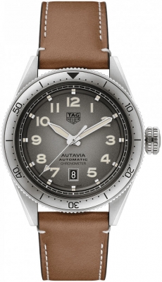 Buy this new Tag Heuer Autavia Calibre 5 Chronometer 42mm wbe5115.fc8267 mens watch for the discount price of £2,120.75. UK Retailer.