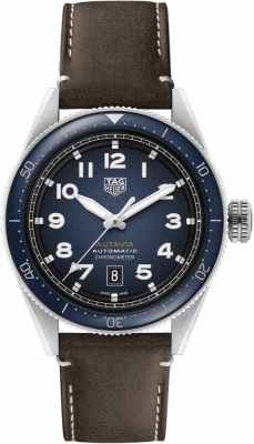 Buy this new Tag Heuer Autavia Calibre 5 Chronometer 42mm wbe5116.fc8266 mens watch for the discount price of £2,465.00. UK Retailer.