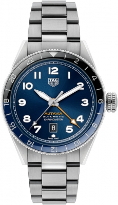 Buy this new Tag Heuer Autavia COSC GMT 42mm wbe511a.ba0650 mens watch for the discount price of £3,450.00. UK Retailer.