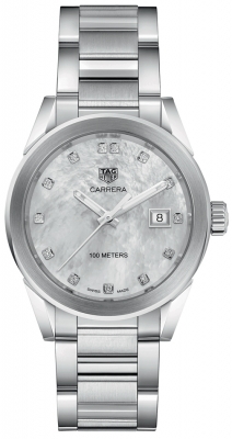 Buy this new Tag Heuer Carrera Quartz wbg1312.ba0758 ladies watch for the discount price of £1,742.00. UK Retailer.