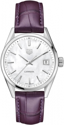 Buy this new Tag Heuer Carrera Quartz 36mm wbk1311.fc8261 ladies watch for the discount price of £1,530.00. UK Retailer.