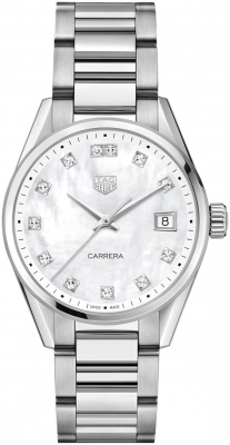 Buy this new Tag Heuer Carrera Quartz 36mm wbk1318.ba0652 ladies watch for the discount price of £2,115.00. UK Retailer.